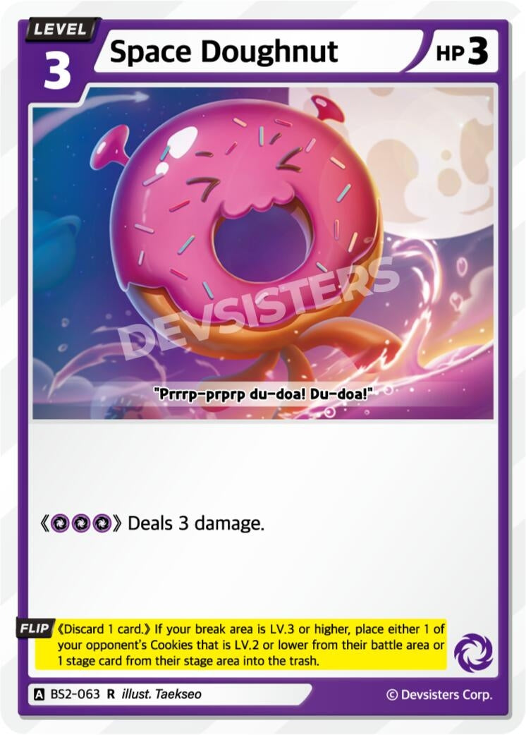 Image for Space Doughnut (BS2-063) [Brave Beginning] - CookieRun: Braverse TCG