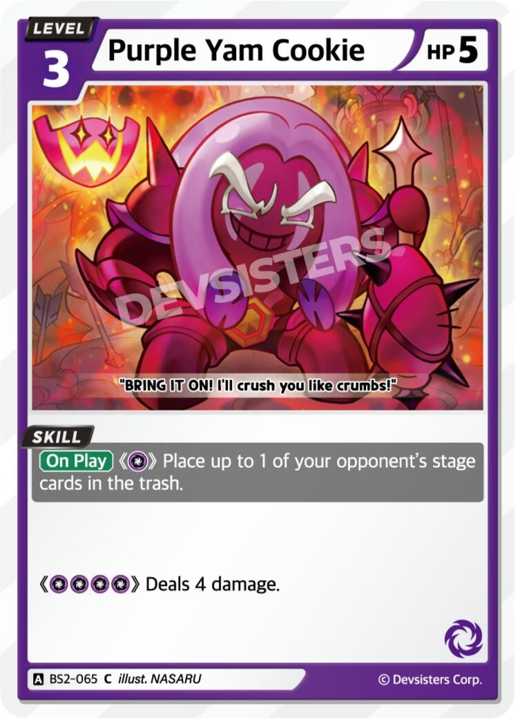 Image for Purple Yam Cookie (BS2-065) [Brave Beginning] - CookieRun: Braverse TCG