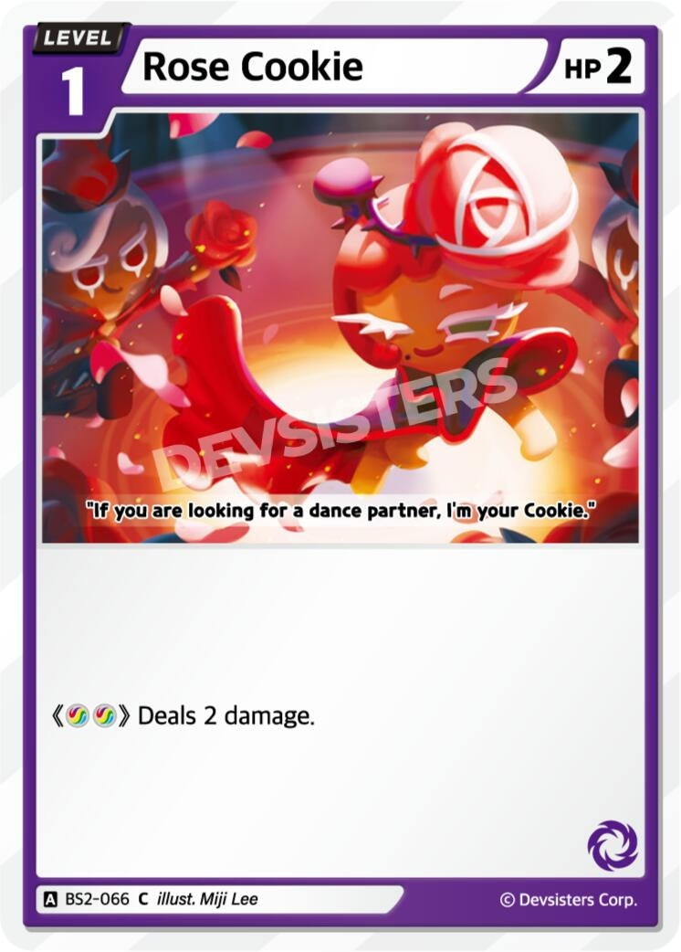 Image for Rose Cookie (066) (BS2-066) [Brave Beginning] - CookieRun: Braverse TCG