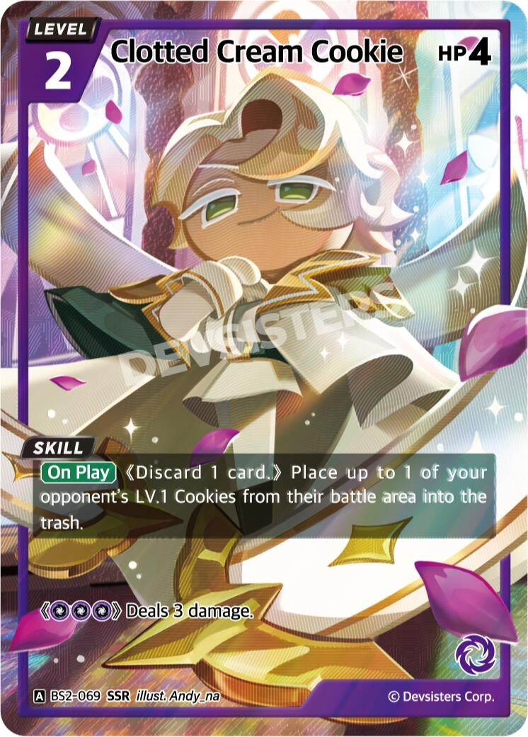 Image for Clotted Cream Cookie (SSR) (BS2-069) [Brave Beginning] - CookieRun: Braverse TCG