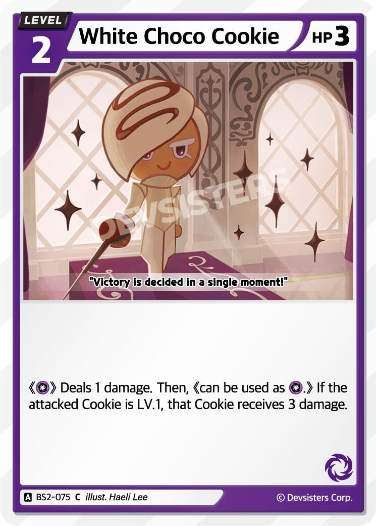 Image for White Choco Cookie (BS2-075) [Brave Beginning] - CookieRun: Braverse TCG