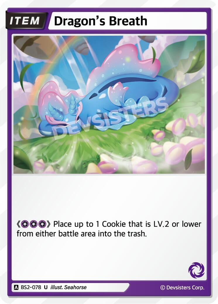 Image for Dragon's Breath (BS2-078) [Brave Beginning] - CookieRun: Braverse TCG