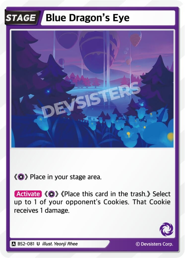 Image for Blue Dragon's Eye (BS2-081) [Brave Beginning] - CookieRun: Braverse TCG