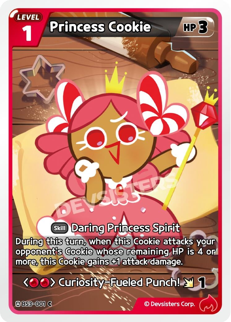 Image for Princess Cookie (001) (BS3-001) [Age of Heroes and Kingdoms] - CookieRun: Braverse TCG