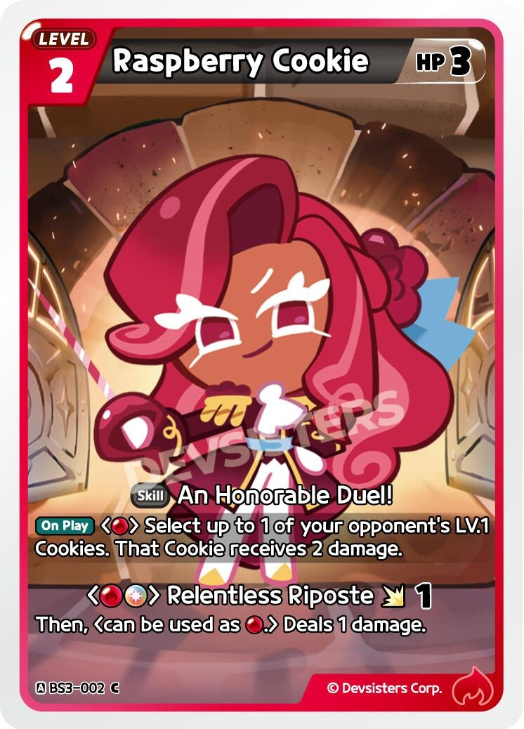 Image for Raspberry Cookie (BS3-002) [Age of Heroes and Kingdoms] - CookieRun: Braverse TCG