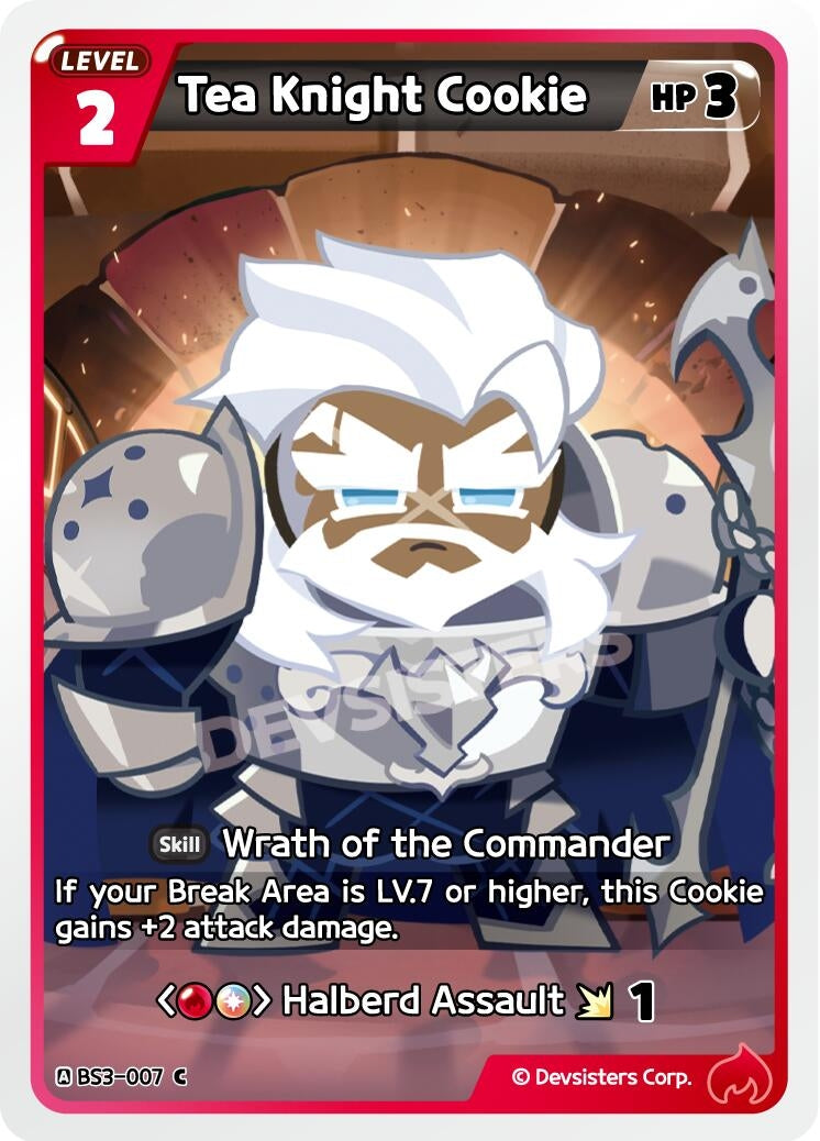 Image for Tea Knight Cookie (BS3-007) [Age of Heroes and Kingdoms] - CookieRun: Braverse TCG