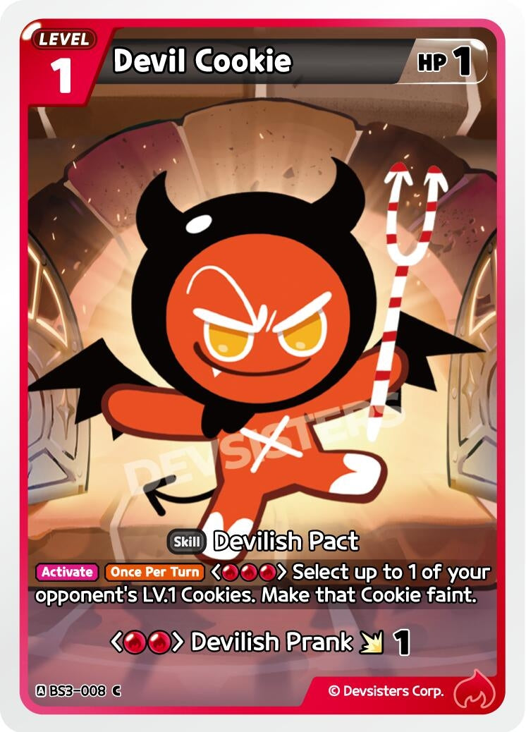Image for Devil Cookie (BS3-008) [Age of Heroes and Kingdoms] - CookieRun: Braverse TCG