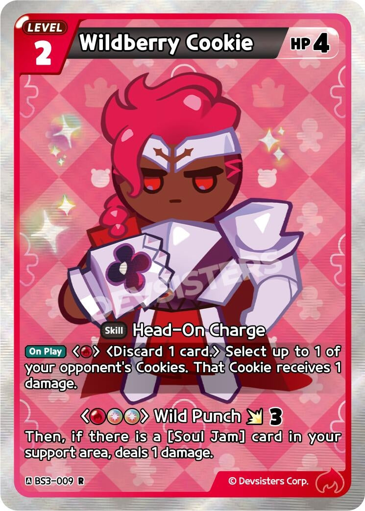 Image for Wildberry Cookie (009) (BS3-009) [Age of Heroes and Kingdoms] - CookieRun: Braverse TCG
