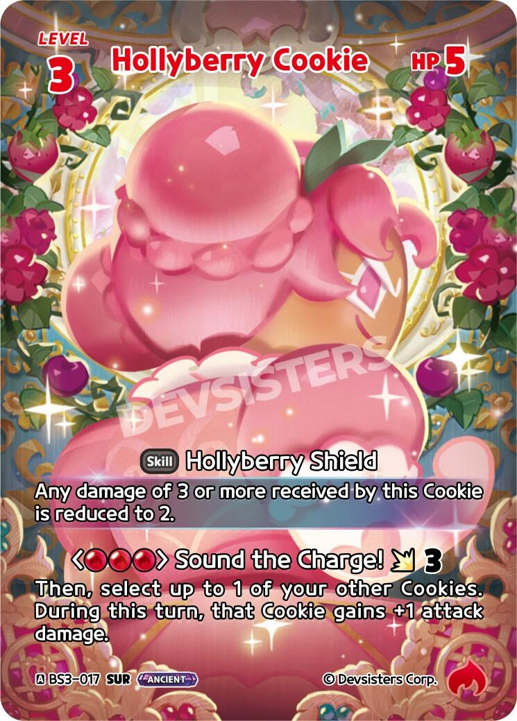 Image for Hollyberry Cookie (SUR) (BS3-017) [Age of Heroes and Kingdoms] - CookieRun: Braverse TCG