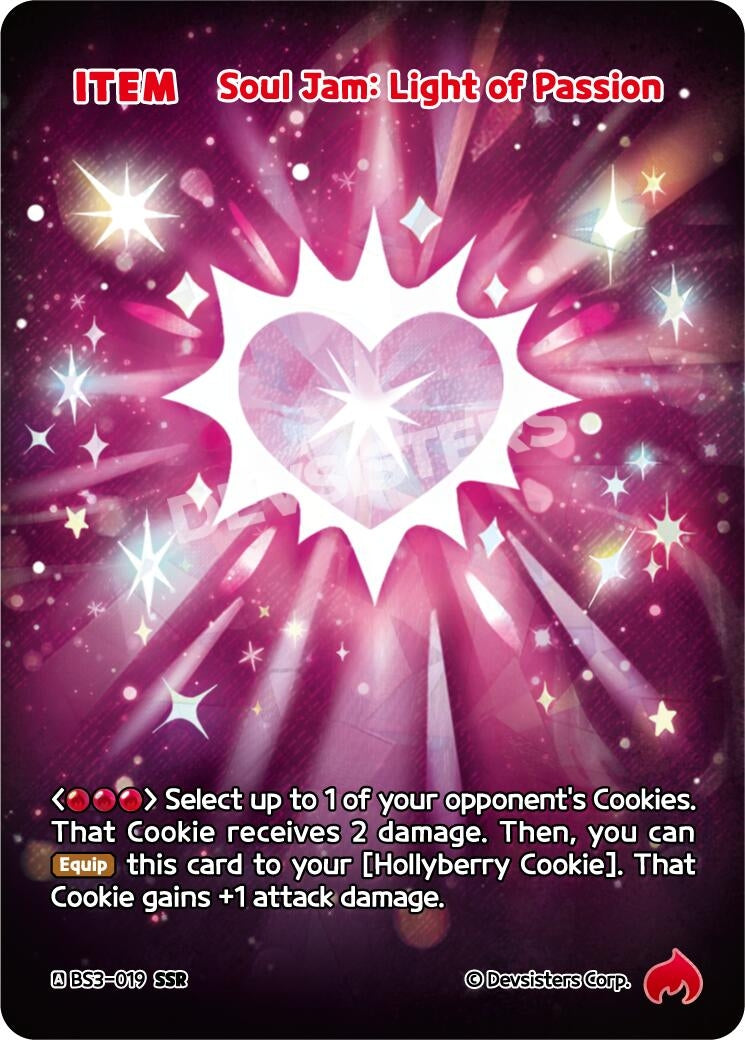 Image for Soul Jam: Light of Passion (SSR) (BS3-019) [Age of Heroes and Kingdoms] - CookieRun: Braverse TCG