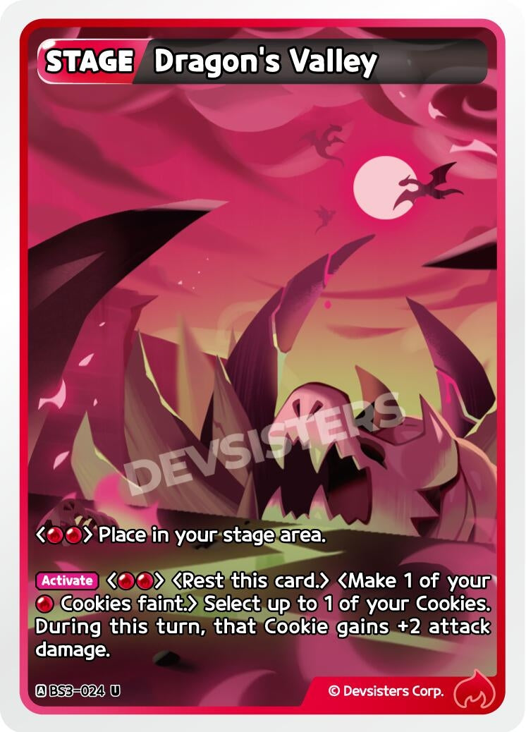 Image for Dragon's Valley (BS3-024) [Age of Heroes and Kingdoms] - CookieRun: Braverse TCG