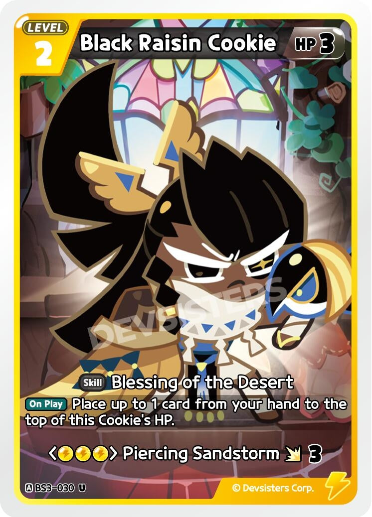 Image for Black Raisin Cookie (030) (BS3-030) [Age of Heroes and Kingdoms] - CookieRun: Braverse TCG