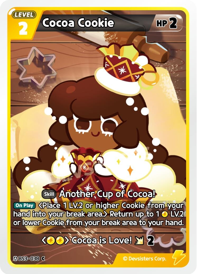 Image for Cocoa Cookie (BS3-038) [Age of Heroes and Kingdoms] - CookieRun: Braverse TCG