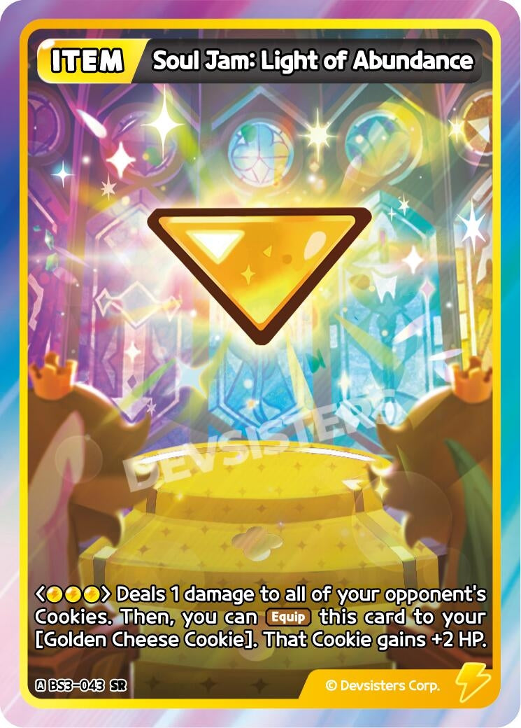 Image for Soul Jam: Light of Abundance (BS3-043) [Age of Heroes and Kingdoms] - CookieRun: Braverse TCG