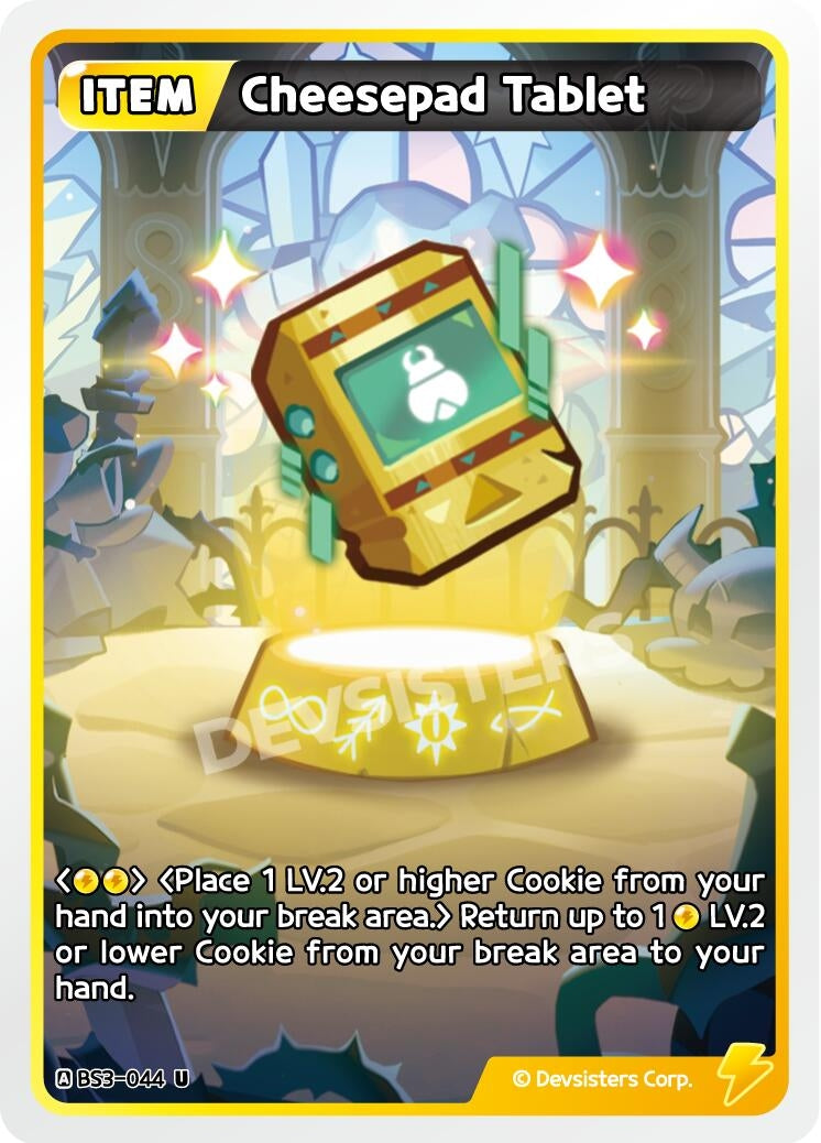 Image for Cheesepad Tablet (BS3-044) [Age of Heroes and Kingdoms] - CookieRun: Braverse TCG