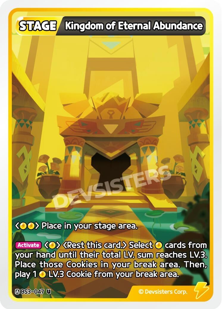 Image for Kingdom of Eternal Abundance (BS3-047) [Age of Heroes and Kingdoms] - CookieRun: Braverse TCG