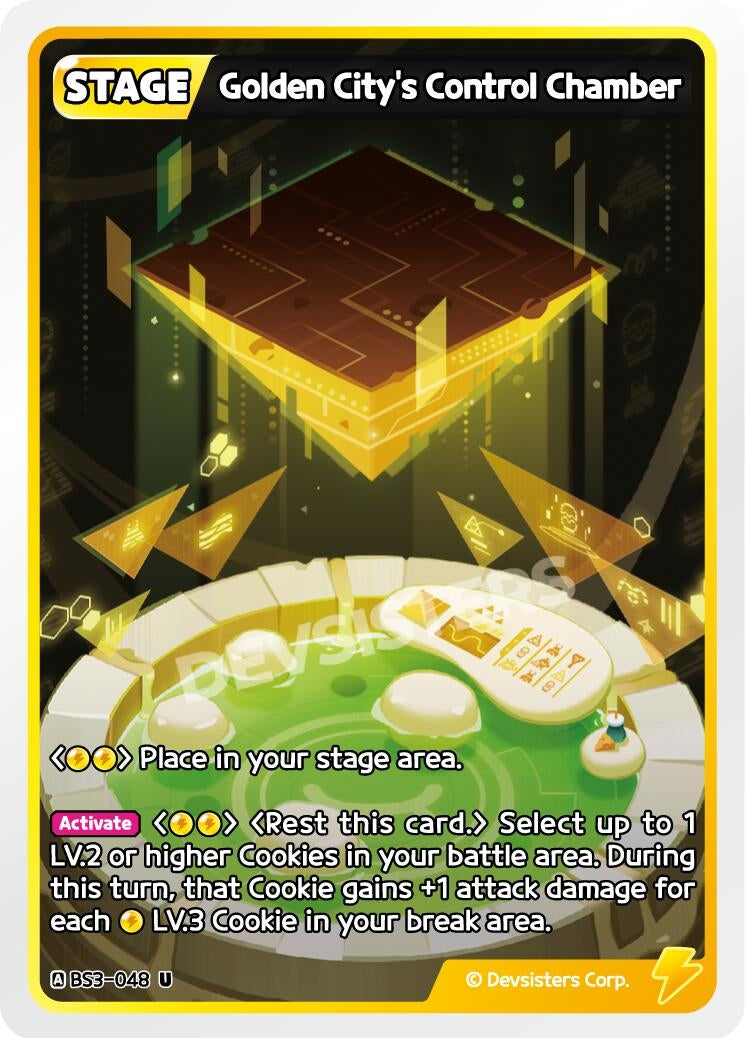 Image for Golden City's Control Chamber (BS3-048) [Age of Heroes and Kingdoms] - CookieRun: Braverse TCG