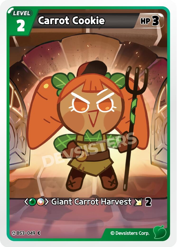Image for Carrot Cookie (BS3-049) [Age of Heroes and Kingdoms] - CookieRun: Braverse TCG