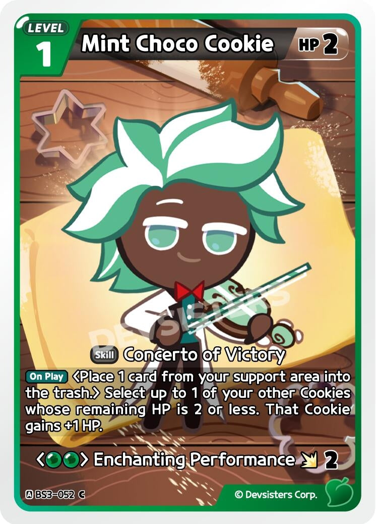 Image for Mint Choco Cookie (052) (BS3-052) [Age of Heroes and Kingdoms] - CookieRun: Braverse TCG