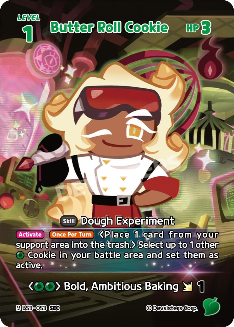 Image for Butter Roll Cookie (SEC) (BS3-053) [Age of Heroes and Kingdoms] - CookieRun: Braverse TCG