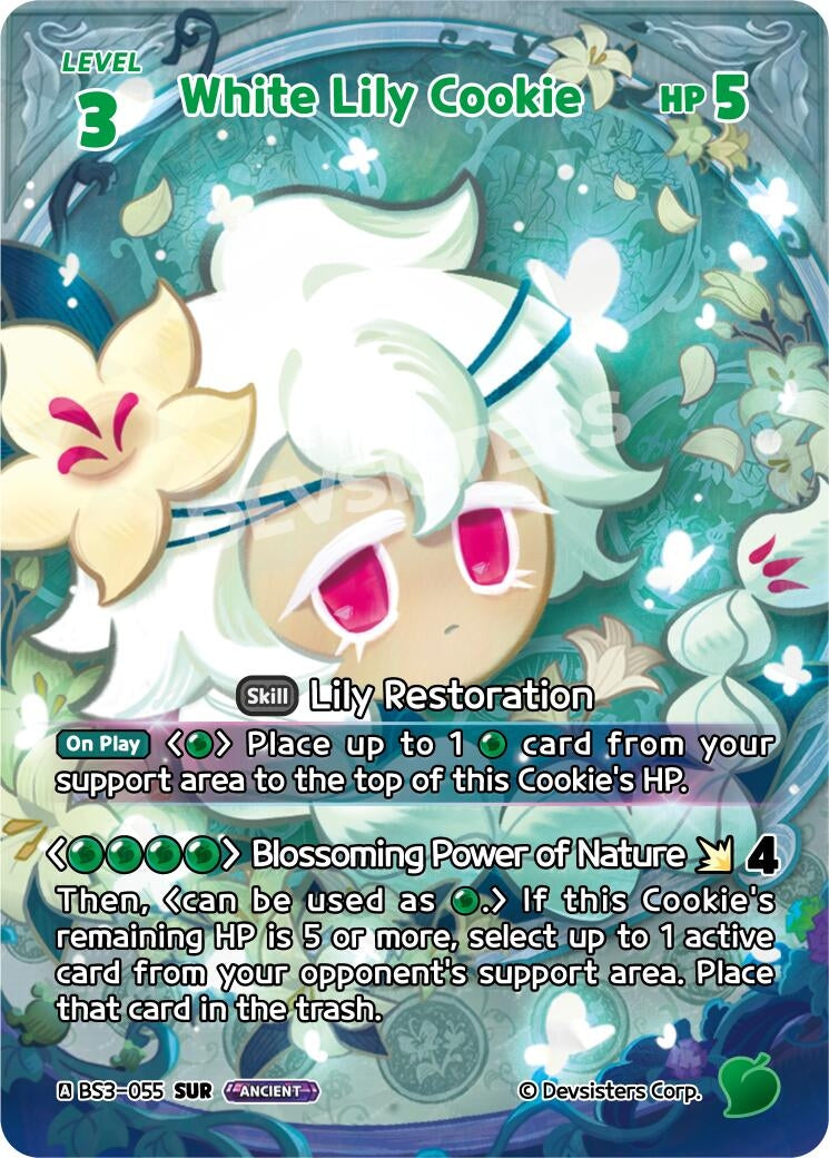 Image for White Lily Cookie (SUR) (BS3-055) [Age of Heroes and Kingdoms] - CookieRun: Braverse TCG