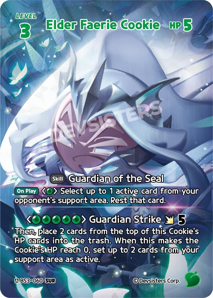Image for Elder Faerie Cookie (SUR) (BS3-060) [Age of Heroes and Kingdoms] - CookieRun: Braverse TCG