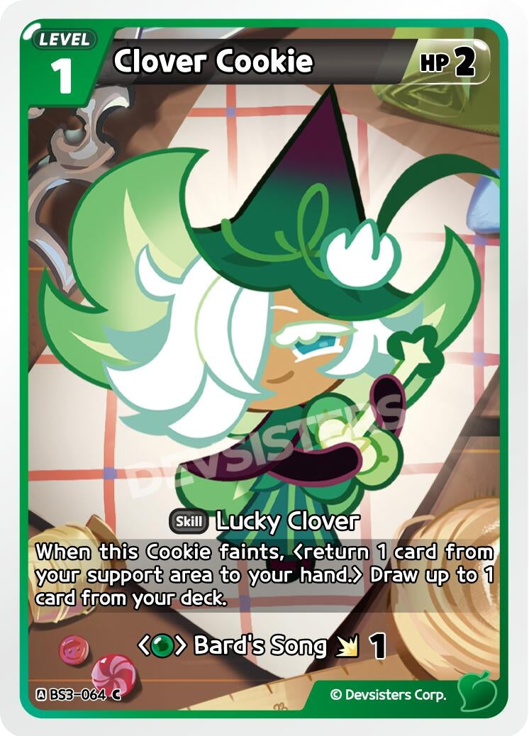 Image for Clover Cookie (BS3-064) [Age of Heroes and Kingdoms] - CookieRun: Braverse TCG