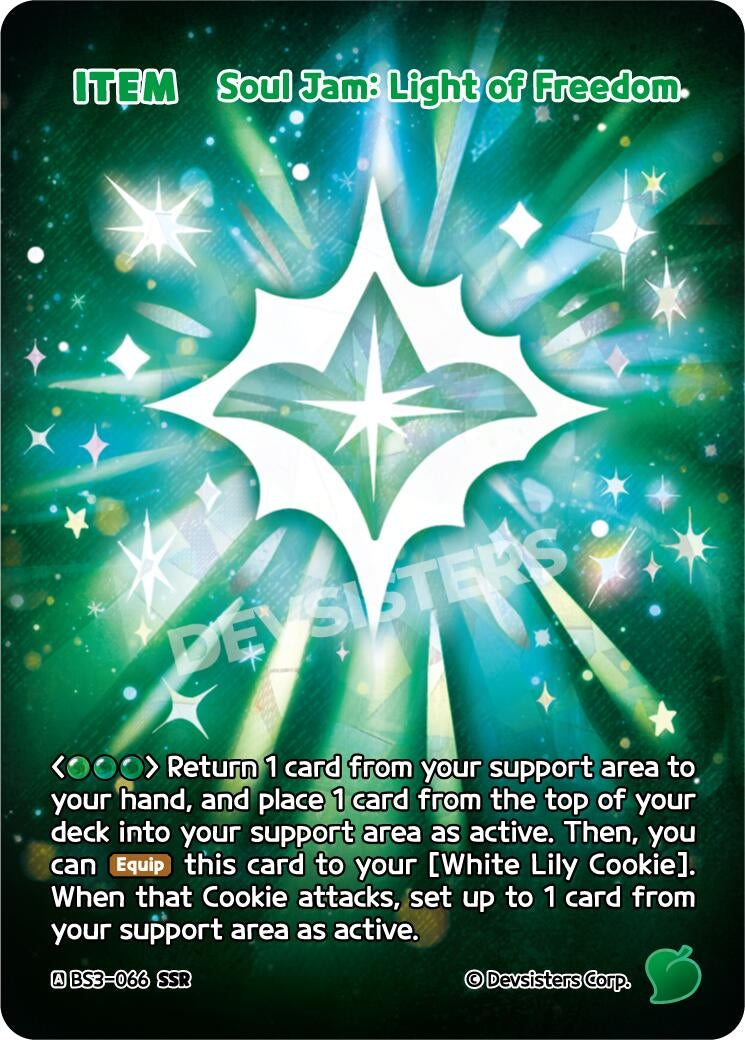 Image for Soul Jam: Light of Freedom (SSR) (BS3-066) [Age of Heroes and Kingdoms] - CookieRun: Braverse TCG