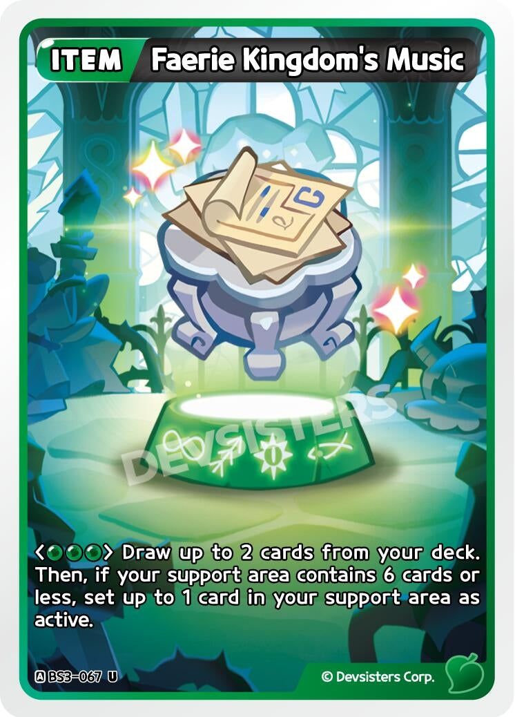 Image for Faerie Kingdom's Music (BS3-067) [Age of Heroes and Kingdoms] - CookieRun: Braverse TCG