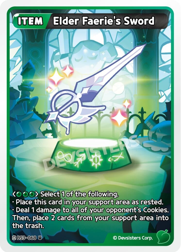 Image for Elder Faerie's Sword (BS3-068) [Age of Heroes and Kingdoms] - CookieRun: Braverse TCG