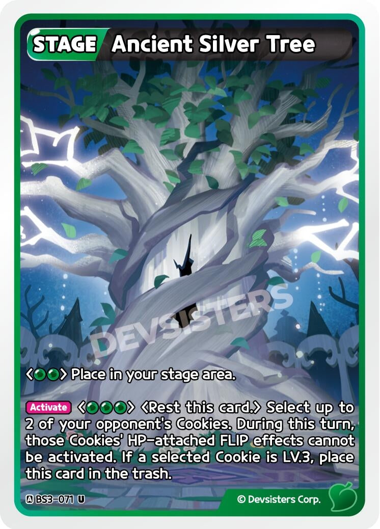 Image for Ancient Silver Tree (BS3-071) [Age of Heroes and Kingdoms] - CookieRun: Braverse TCG