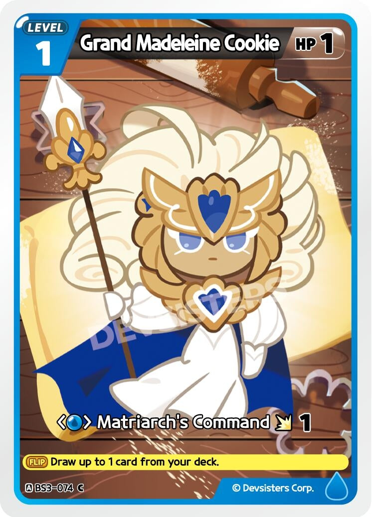 Image for Grand Madeleine Cookie (BS3-074) [Age of Heroes and Kingdoms] - CookieRun: Braverse TCG