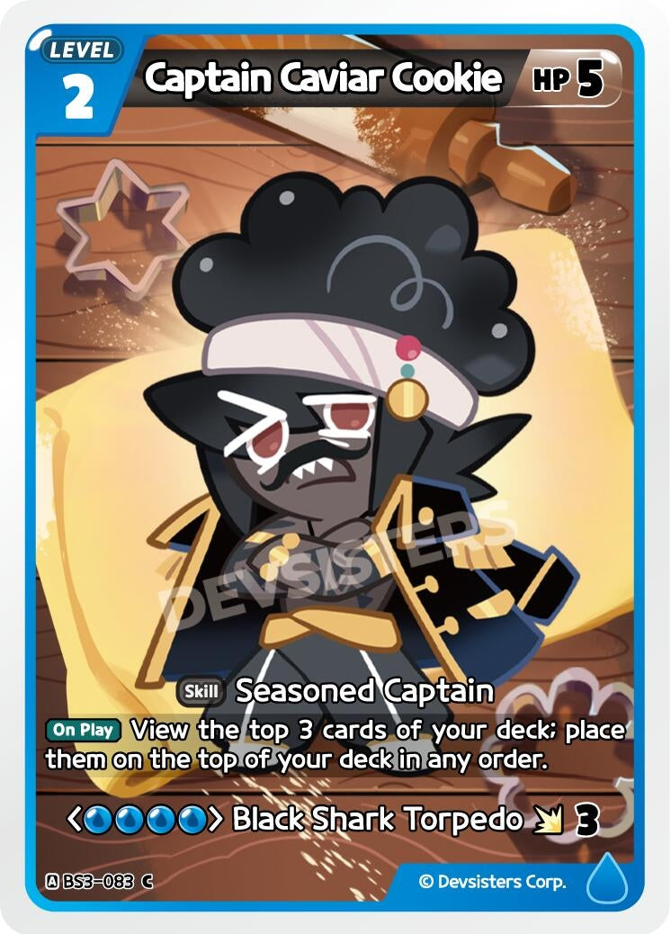 Image for Captain Caviar Cookie (BS3-083) [Age of Heroes and Kingdoms] - CookieRun: Braverse TCG
