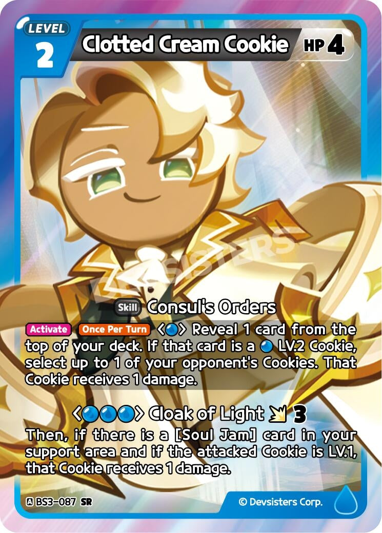Image for Clotted Cream Cookie (BS3-087) [Age of Heroes and Kingdoms] - CookieRun: Braverse TCG