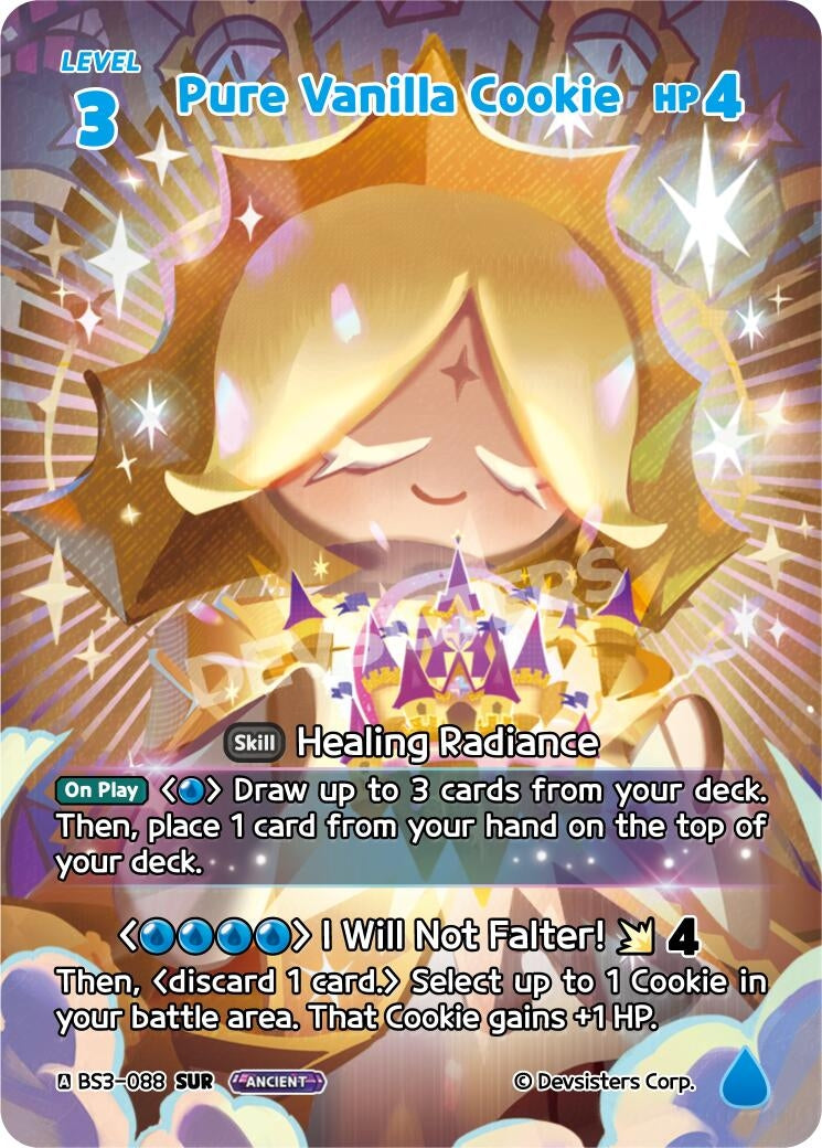 Image for Pure Vanilla Cookie (SUR) (BS3-088) [Age of Heroes and Kingdoms] - CookieRun: Braverse TCG
