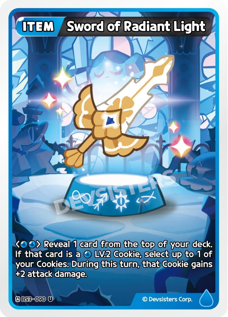 Image for Sword of Radiant Light (BS3-090) [Age of Heroes and Kingdoms] - CookieRun: Braverse TCG