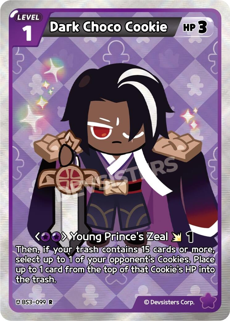 Image for Dark Choco Cookie (BS3-099) [Age of Heroes and Kingdoms] - CookieRun: Braverse TCG