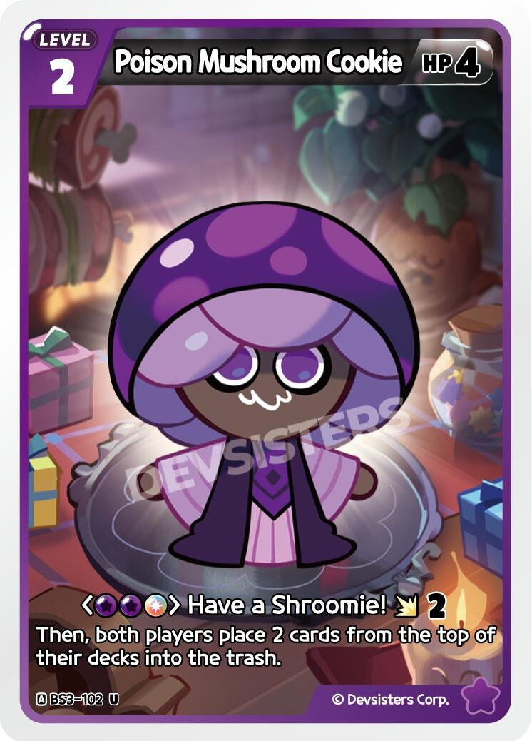 Image for Poison Mushroom Cookie (BS3-102) [Age of Heroes and Kingdoms] - CookieRun: Braverse TCG