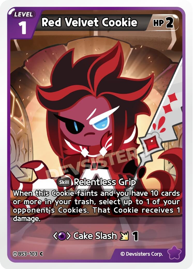 Image for Red Velvet Cookie (BS3-103) [Age of Heroes and Kingdoms] - CookieRun: Braverse TCG