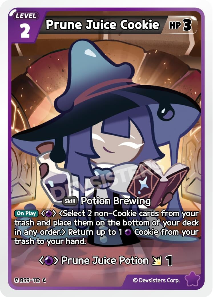 Image for Prune Juice Cookie (BS3-112) [Age of Heroes and Kingdoms] - CookieRun: Braverse TCG