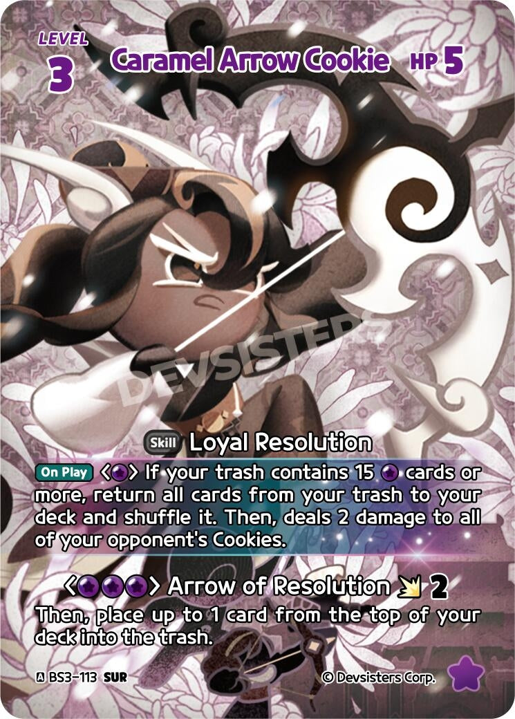 Image for Caramel Arrow Cookie (SUR) (BS3-113) [Age of Heroes and Kingdoms] - CookieRun: Braverse TCG
