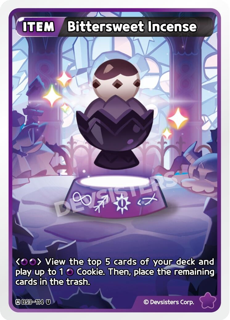 Image for Bittersweet Incense (BS3-114) [Age of Heroes and Kingdoms] - CookieRun: Braverse TCG