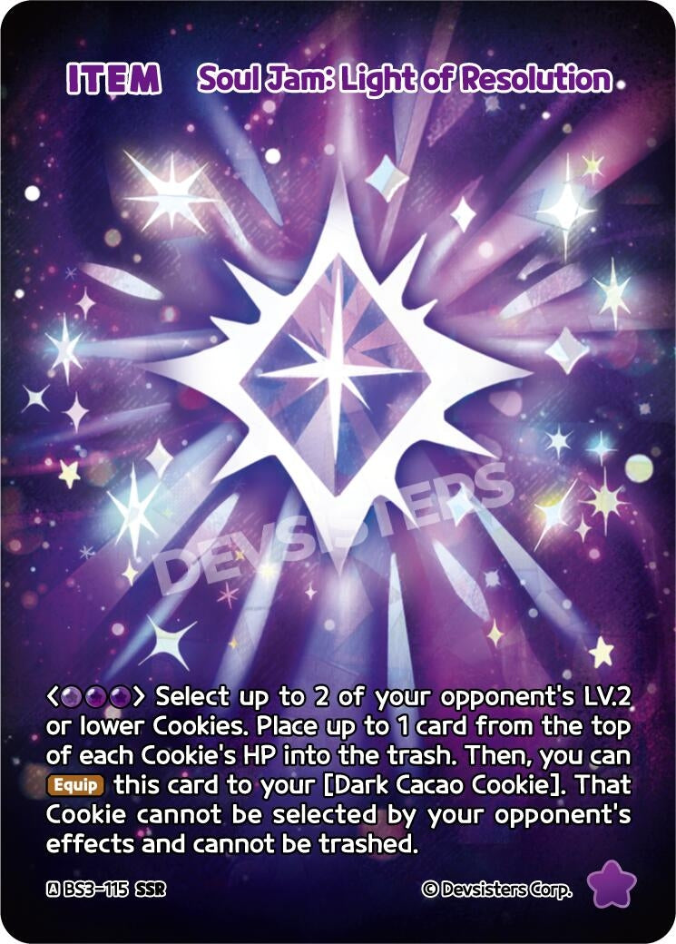 Image for Soul Jam: Light of Resolution (SSR) (BS3-115) [Age of Heroes and Kingdoms] - CookieRun: Braverse TCG