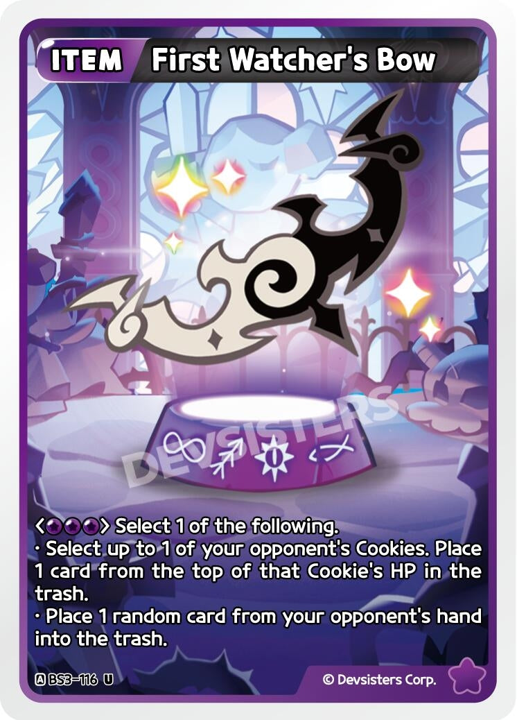 Image for First Watcher's Bow (BS3-116) [Age of Heroes and Kingdoms] - CookieRun: Braverse TCG