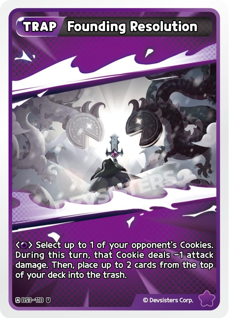 Image for Founding Resolution (BS3-118) [Age of Heroes and Kingdoms] - CookieRun: Braverse TCG