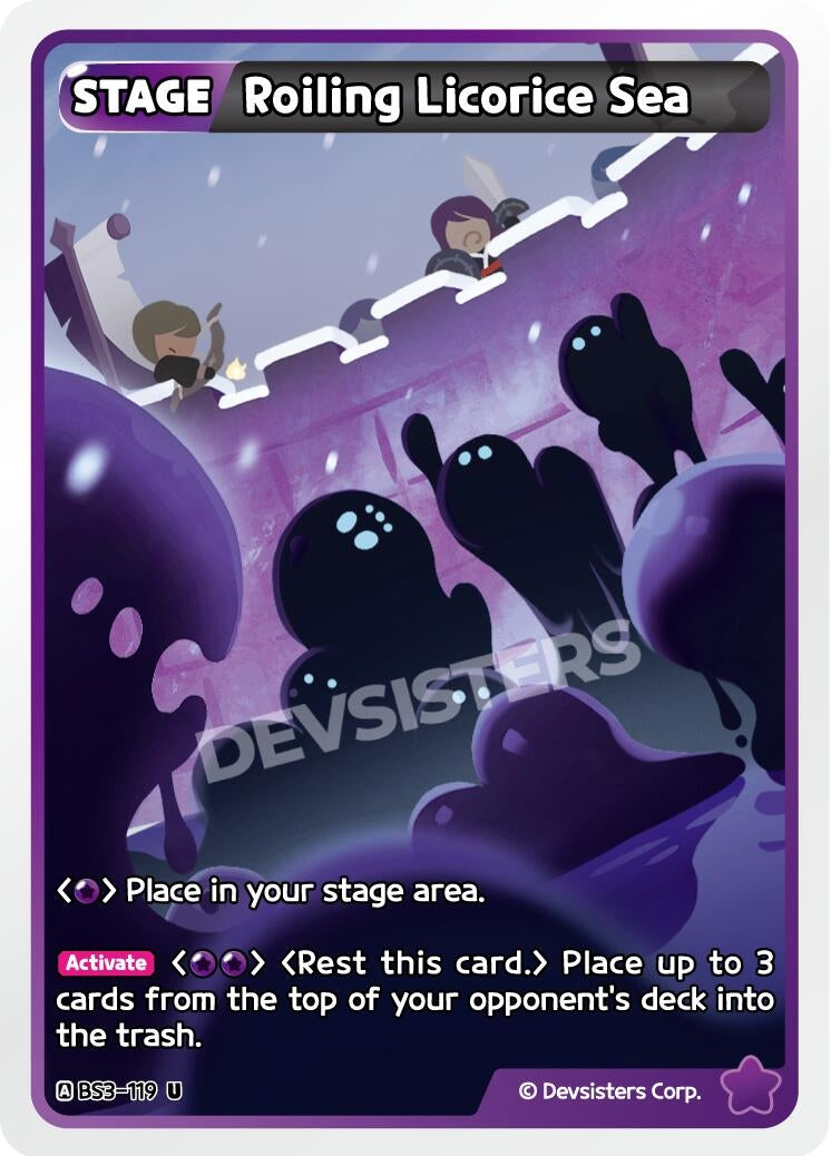 Image for Roiling Licorice Sea (BS3-119) [Age of Heroes and Kingdoms] - CookieRun: Braverse TCG