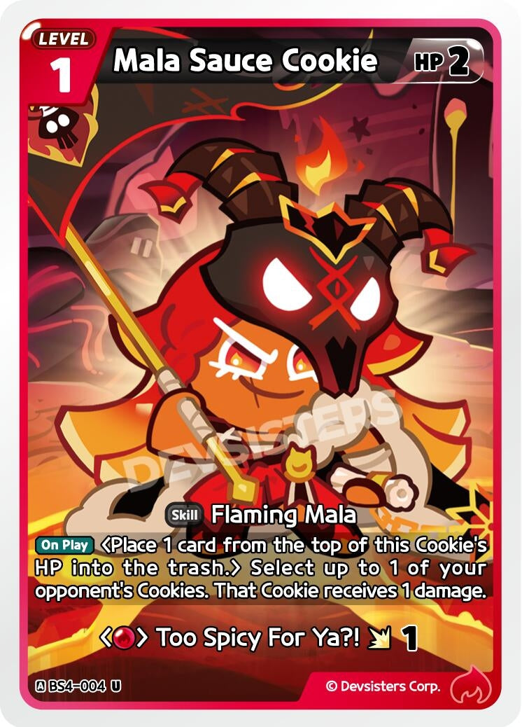 Image for Mala Sauce Cookie (004) (BS4-004) [Age of Heroes and Kingdoms] - CookieRun: Braverse TCG