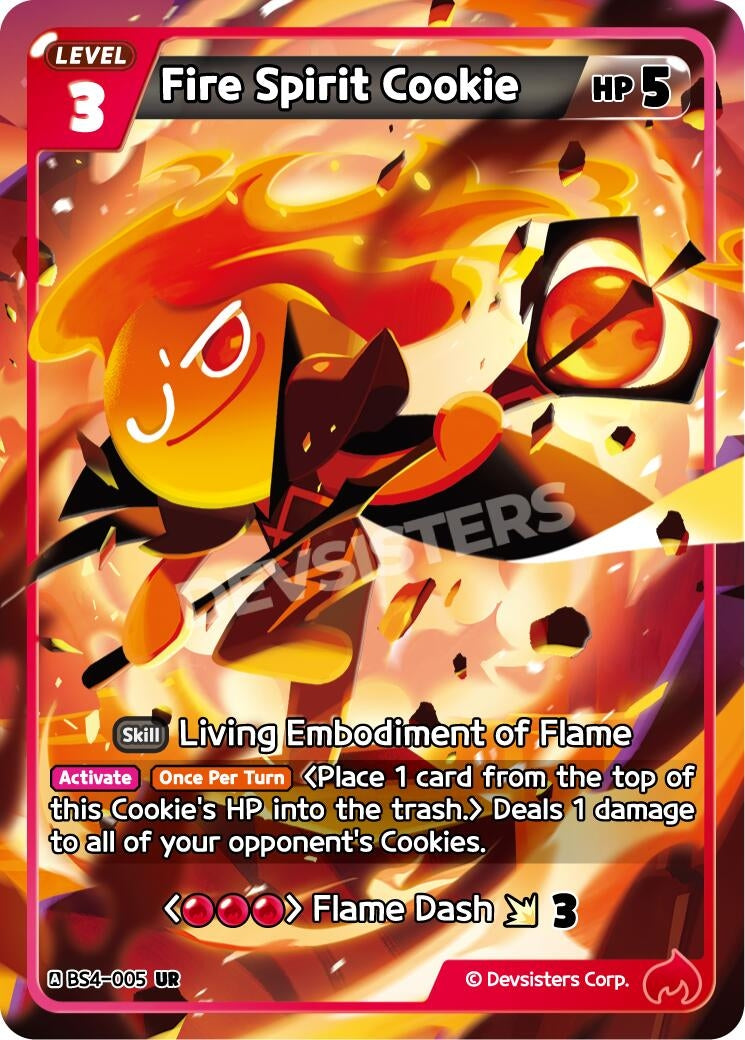 Image for Fire Spirit Cookie (BS4-005) [Age of Heroes and Kingdoms] - CookieRun: Braverse TCG