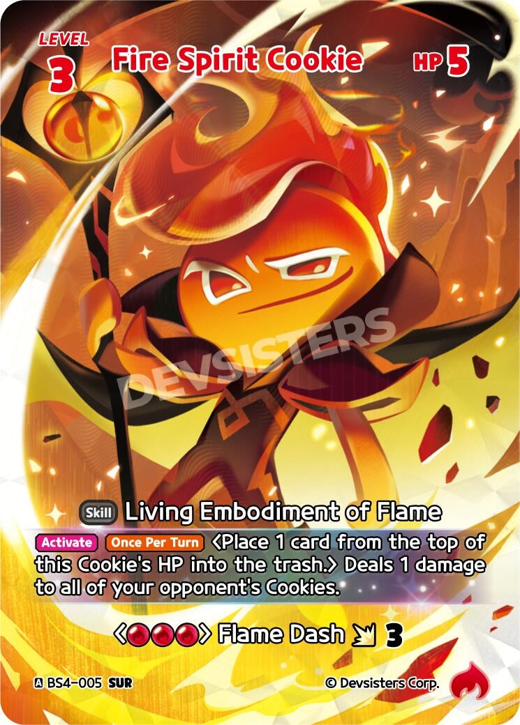 Image for Fire Spirit Cookie (SUR) (BS4-005) [Age of Heroes and Kingdoms] - CookieRun: Braverse TCG