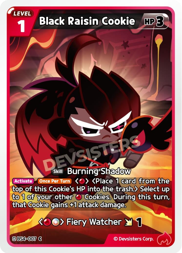 Image for Black Raisin Cookie (007) (BS4-007) [Age of Heroes and Kingdoms] - CookieRun: Braverse TCG